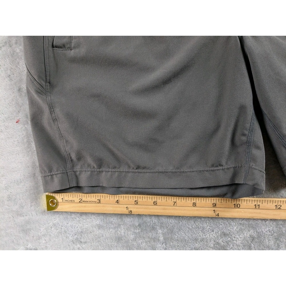 Birddogs Shorts Men Medium Gray Lined Athletic 6.5" Inseam Drawstring Zip Pocket - Picture 9 of 13